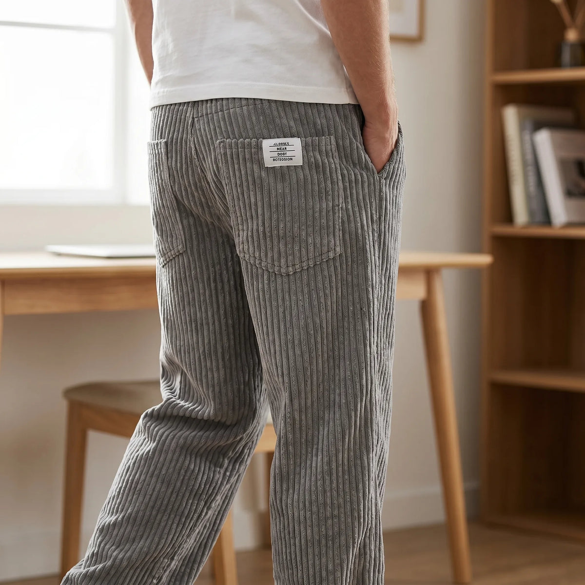 Hugo - Pantalón de pana con cintura ajustable