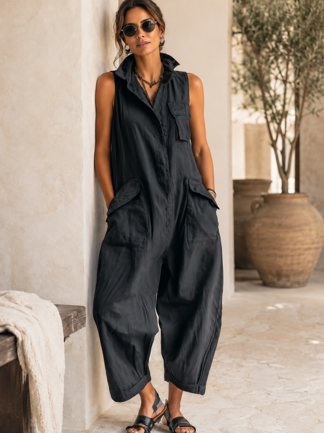 Lena – Mono Cargo de Algodón