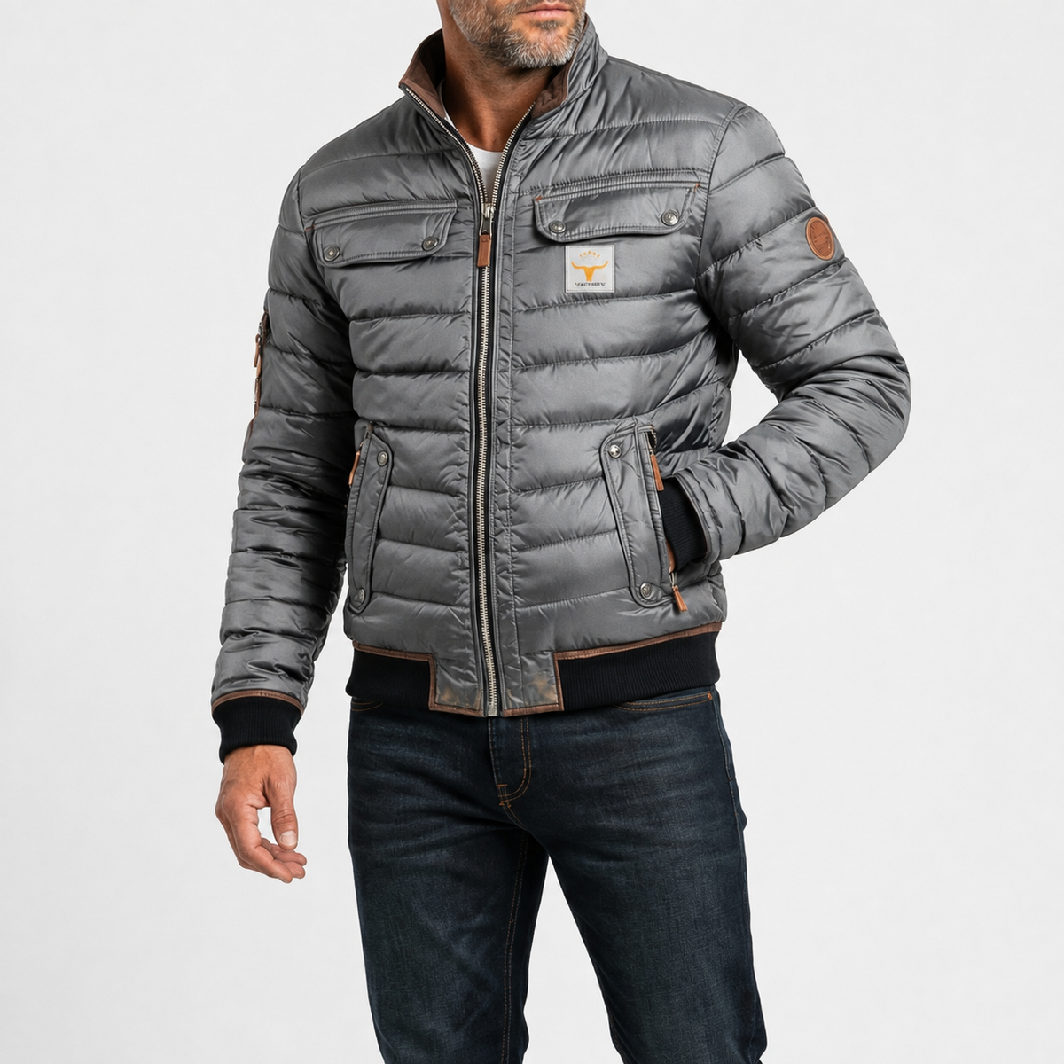 Mateo – Chaqueta Acolchada Vintage